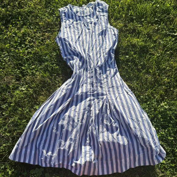 Tie Back Striped Dress - Picture 1 of 3